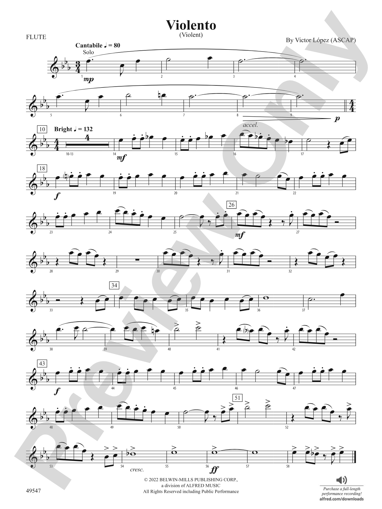 Violento: Flute