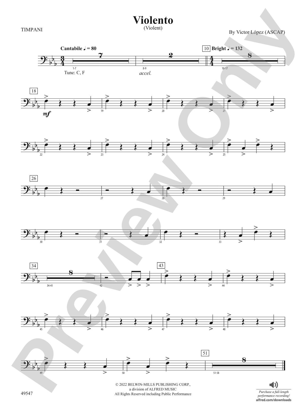 Violento: Timpani