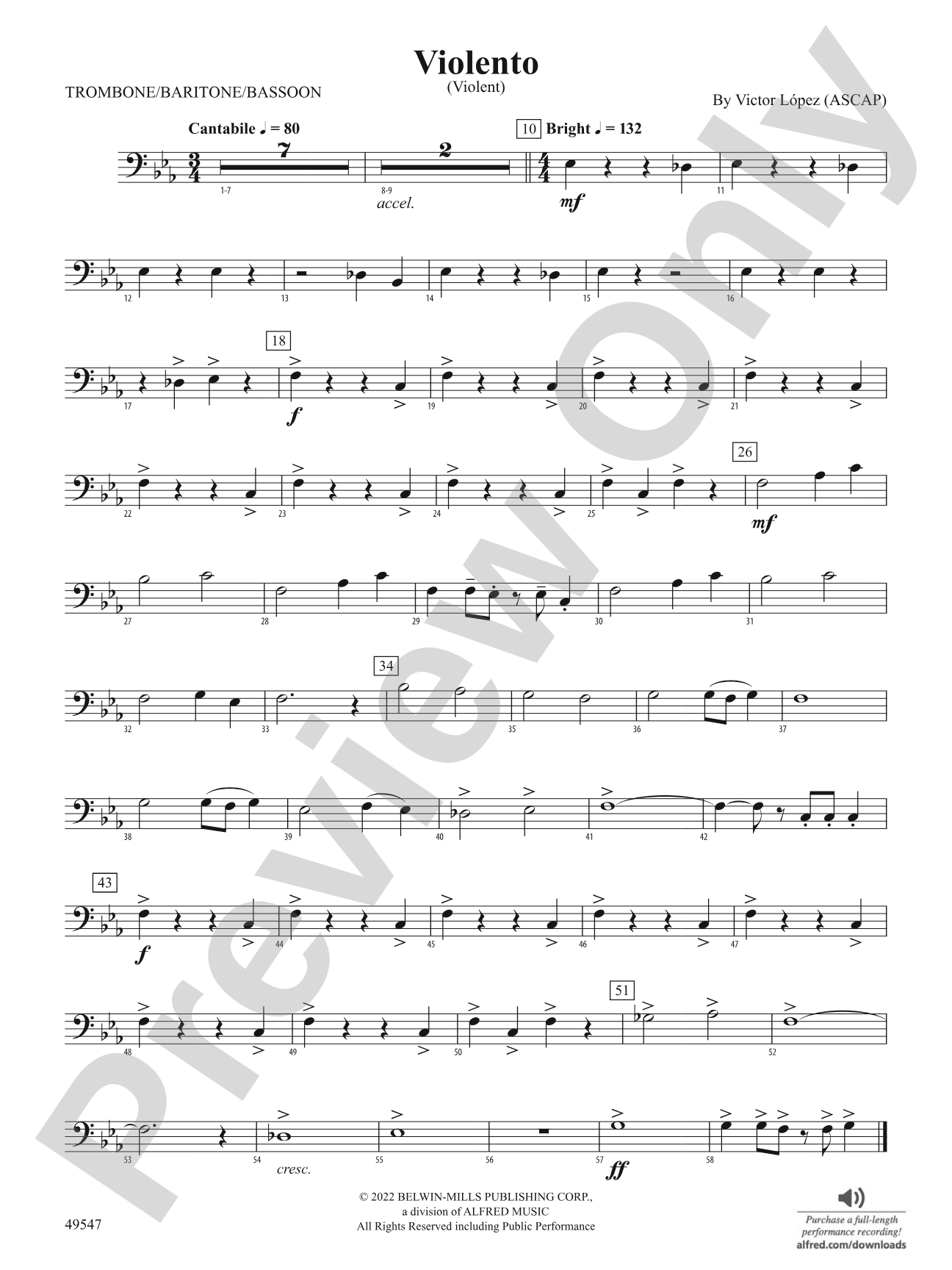 Violento: 1st Trombone