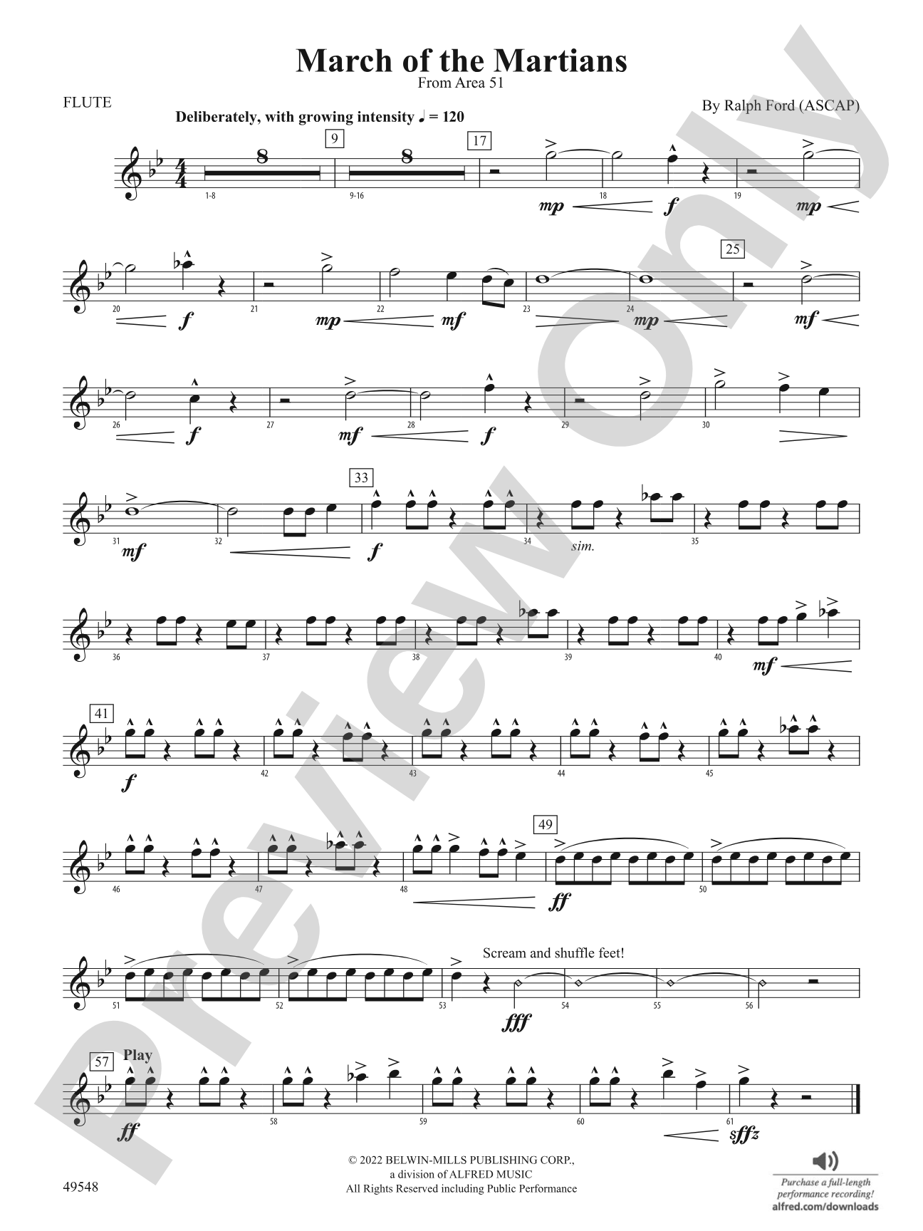 March of the Martians: Flute