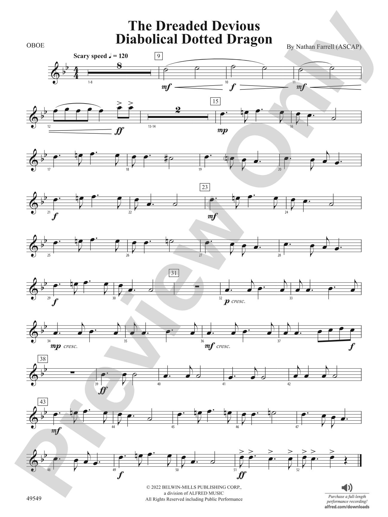 The Dreaded Devious Diabolical Dotted Dragon: Oboe