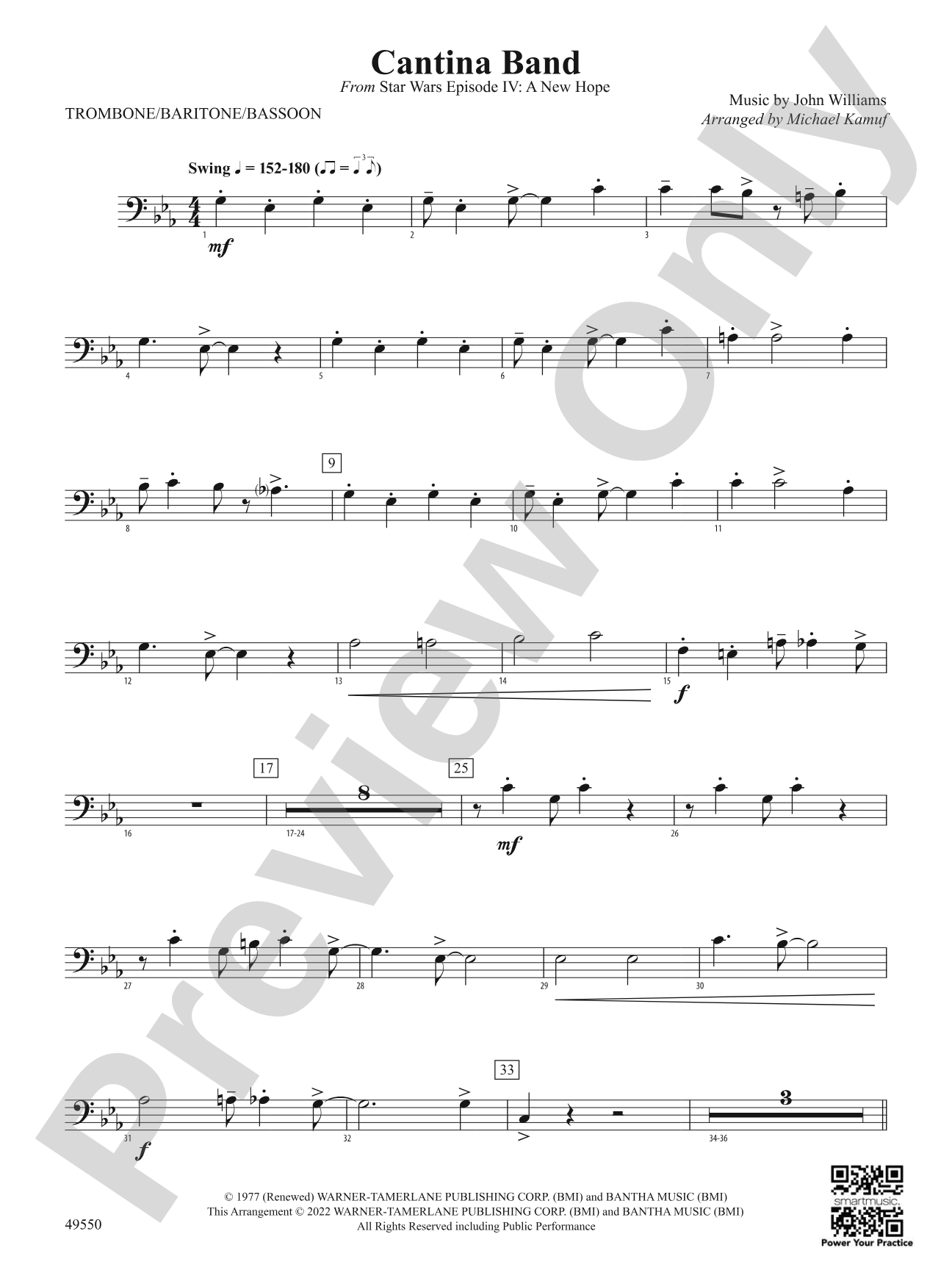 Cantina Band: 1st Trombone