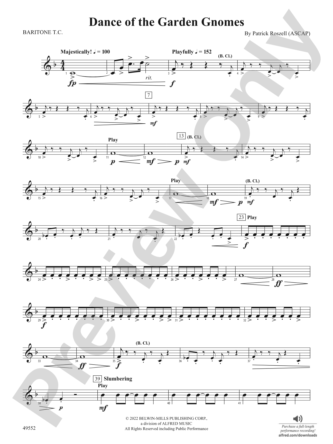 Dance of the Garden Gnomes: Baritone T.C.