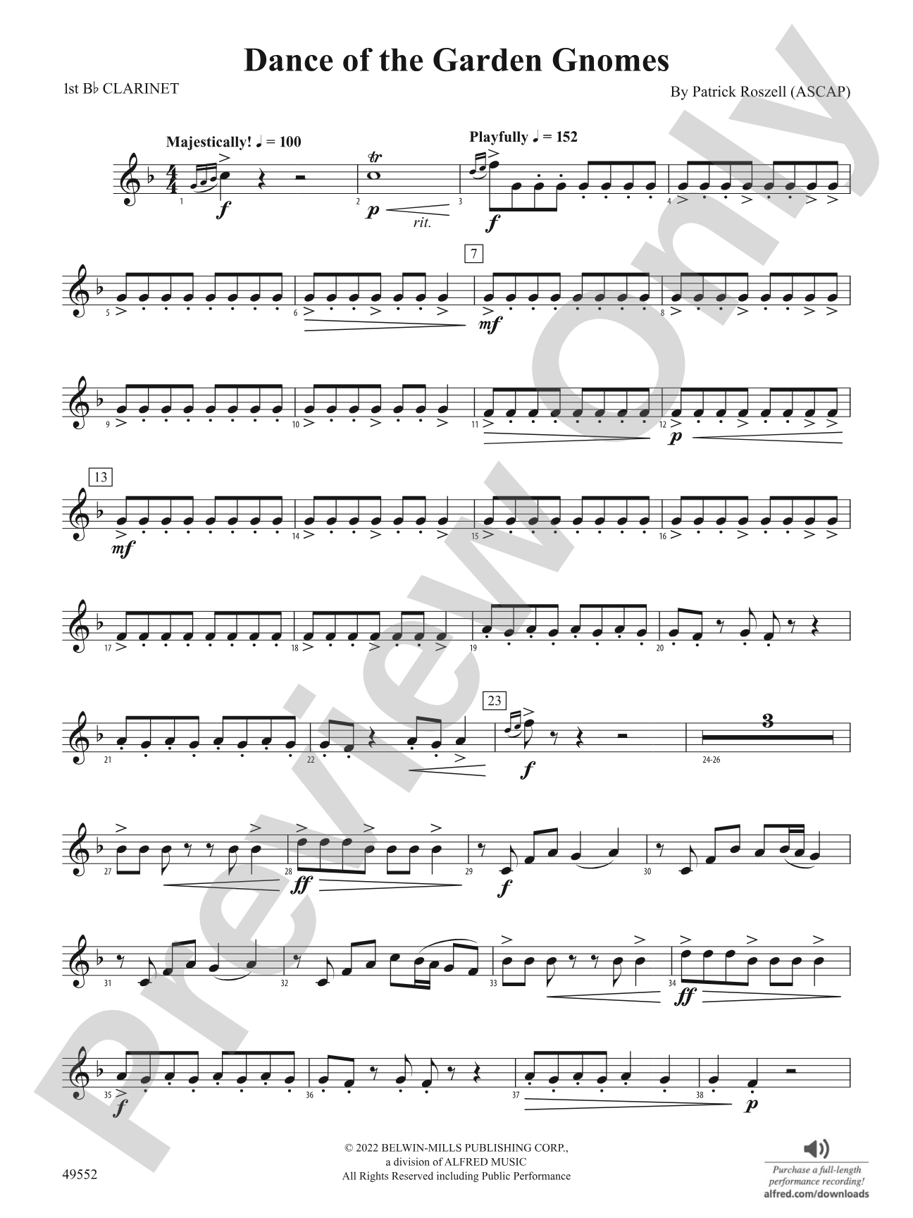 Dance of the Garden Gnomes: 1st B-flat Clarinet