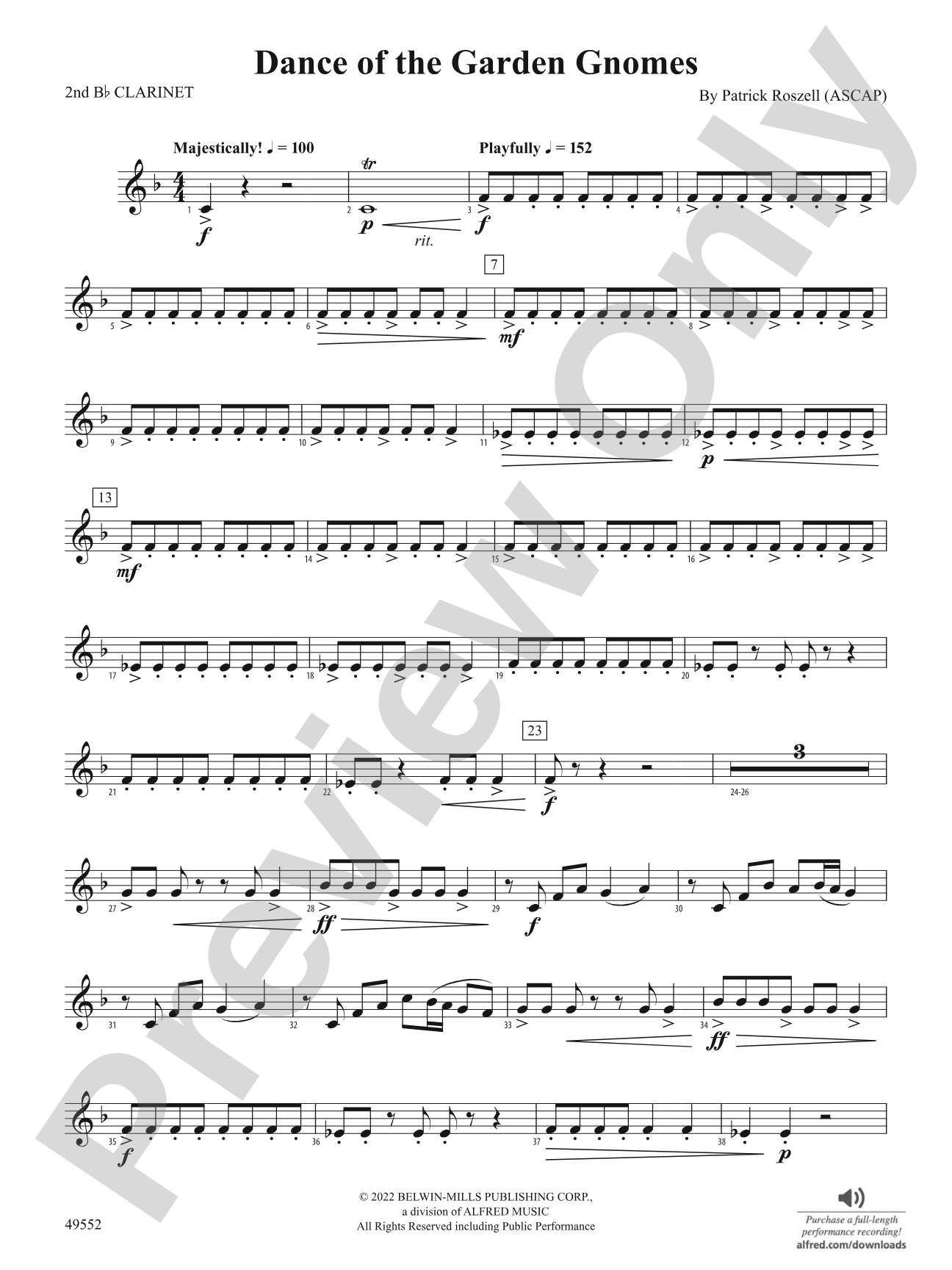 Dance of the Garden Gnomes: 2nd B-flat Clarinet