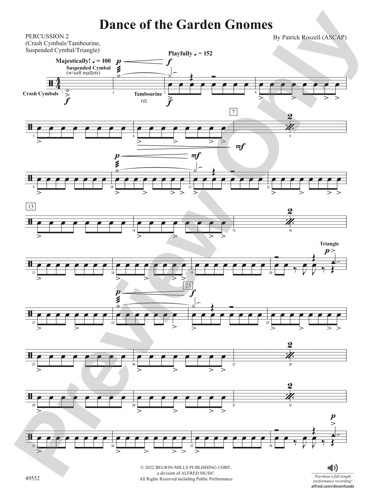 Dance of the Garden Gnomes: 2nd Percussion