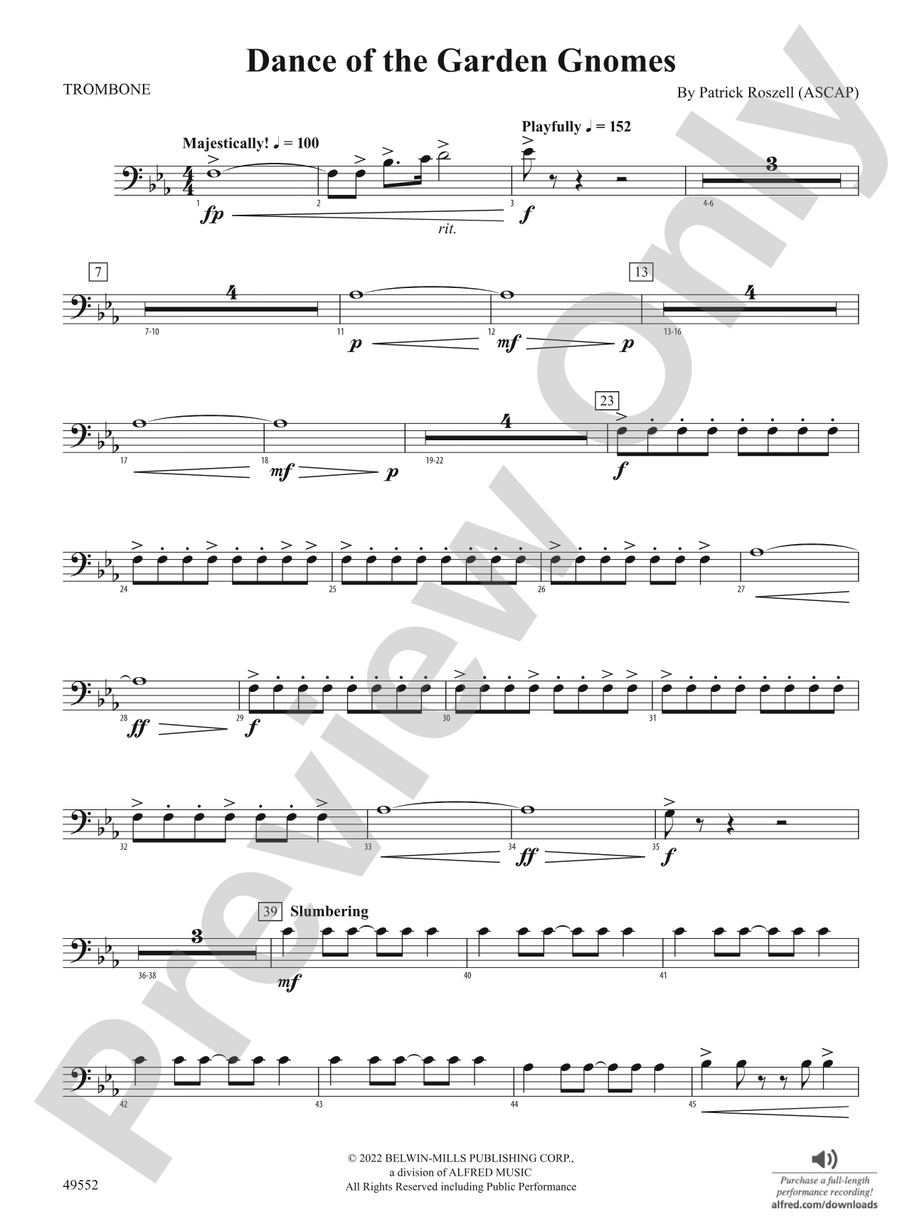 Dance of the Garden Gnomes: 1st Trombone