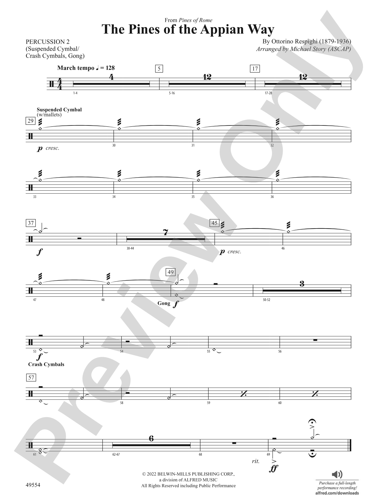The Pines of the Appian Way: 2nd Percussion