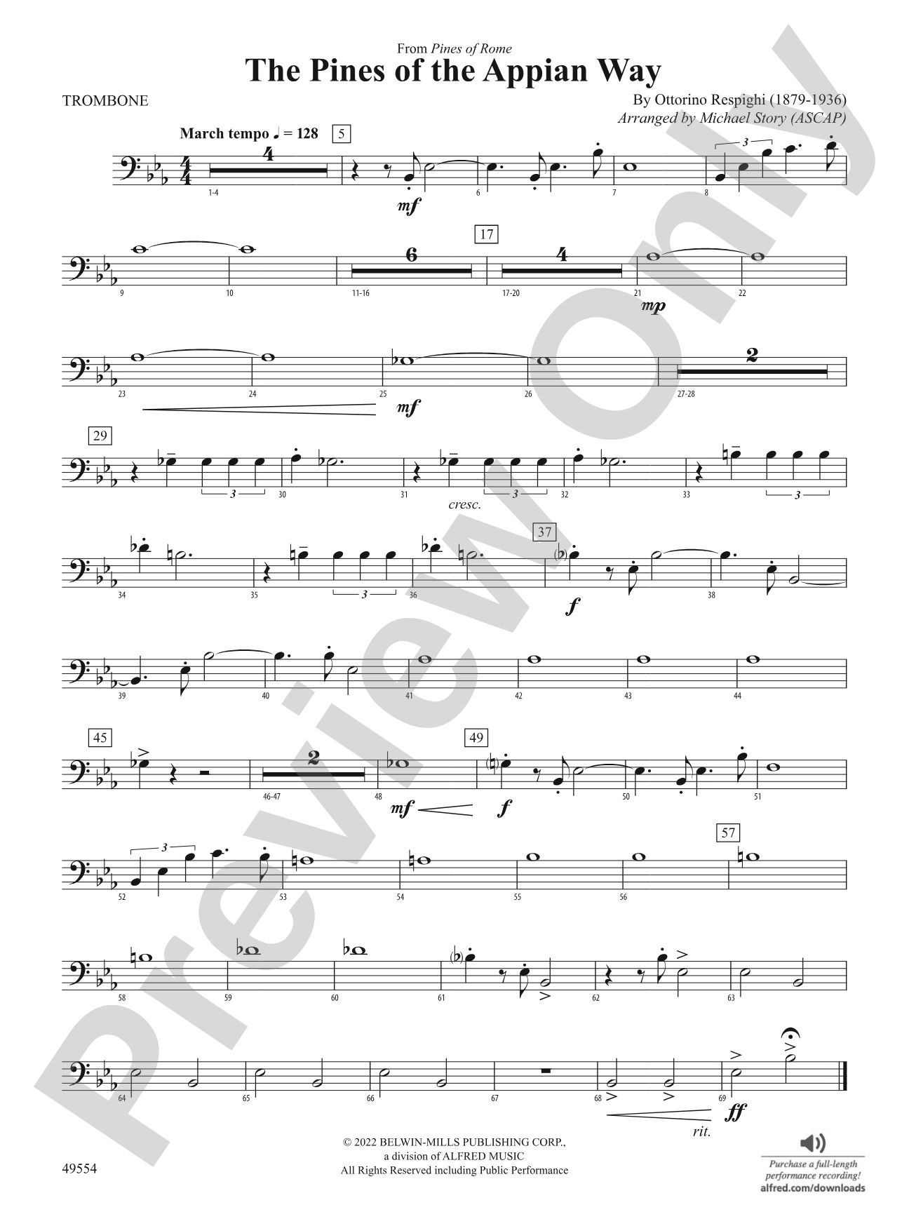 The Pines of the Appian Way: 1st Trombone