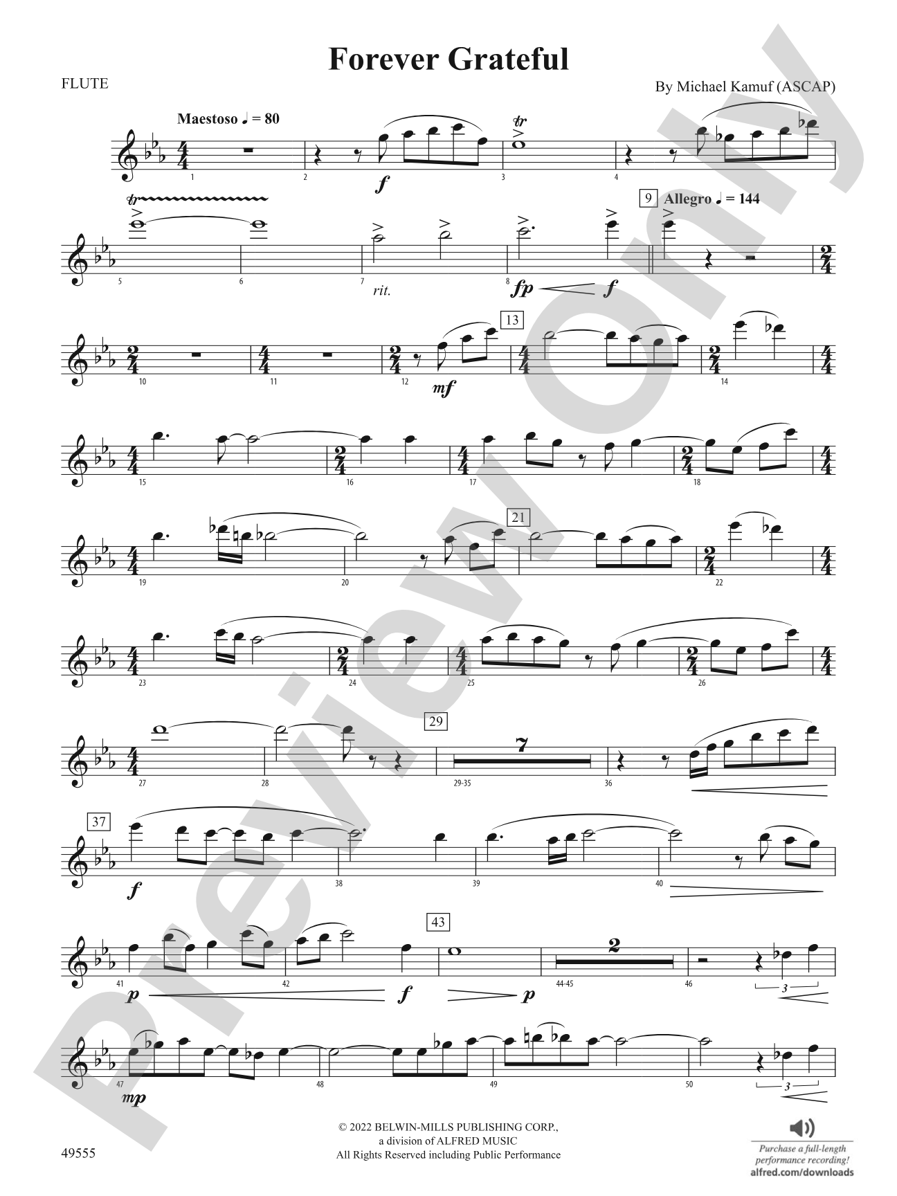 Forever Grateful: Flute