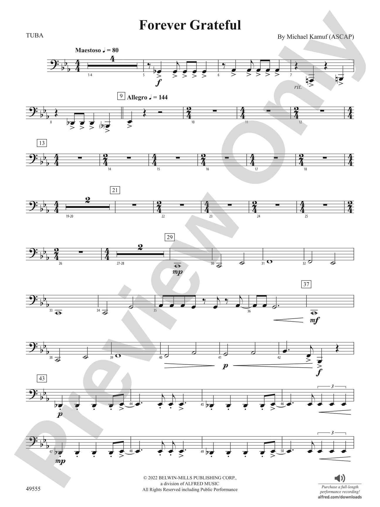 Forever Grateful: Tuba
