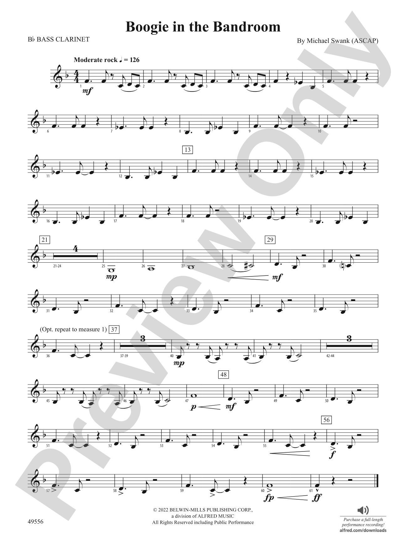 Boogie in the Bandroom: B-flat Bass Clarinet