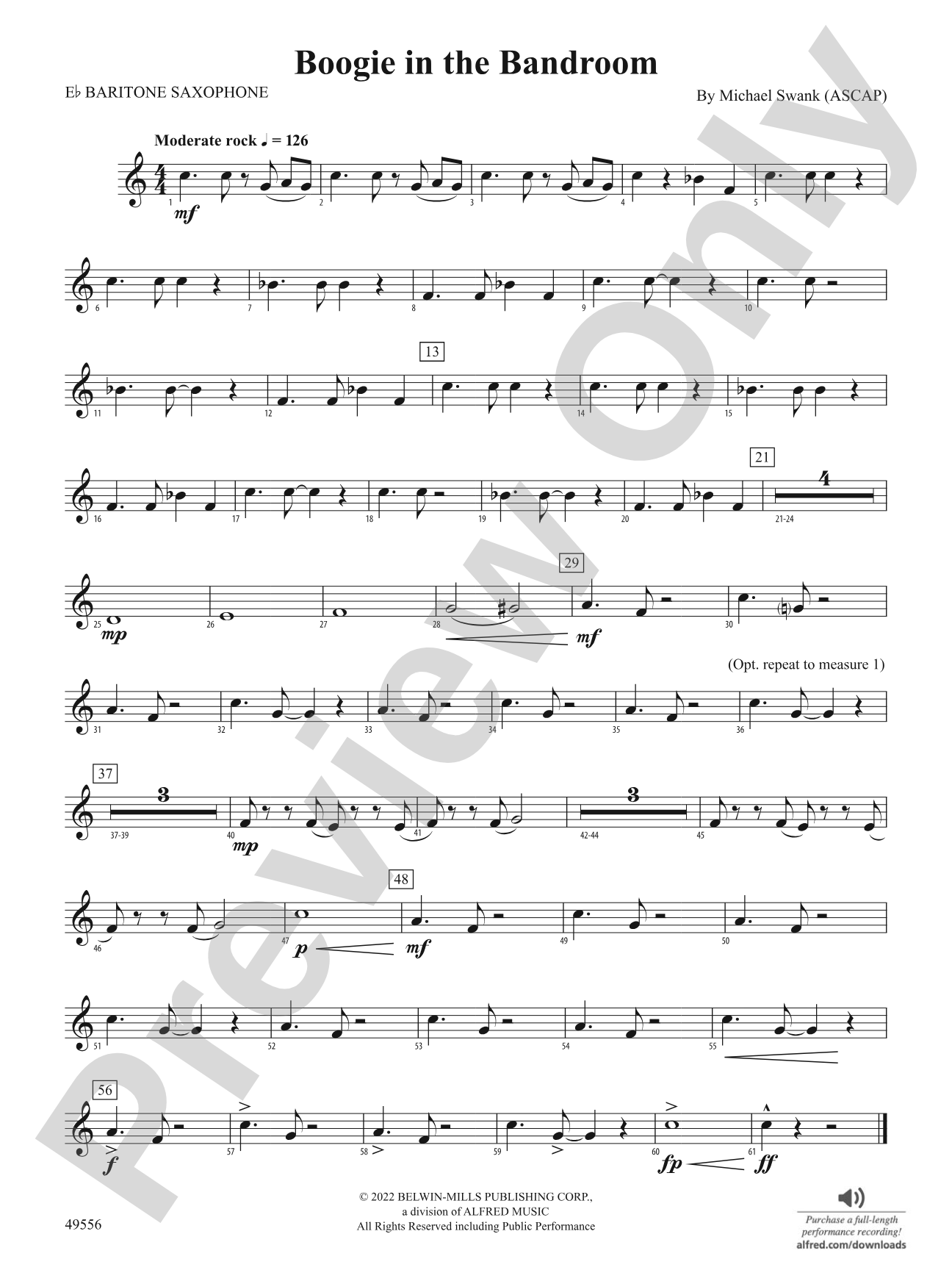 Boogie in the Bandroom: E-flat Baritone Saxophone