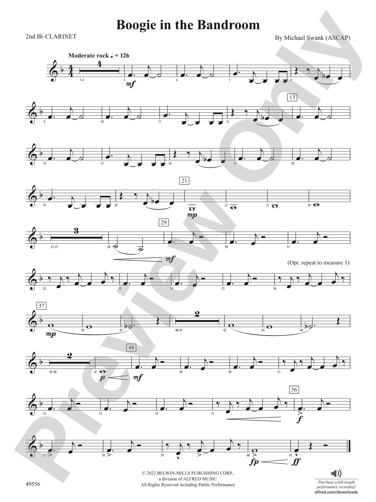 Boogie in the Bandroom: 2nd B-flat Clarinet