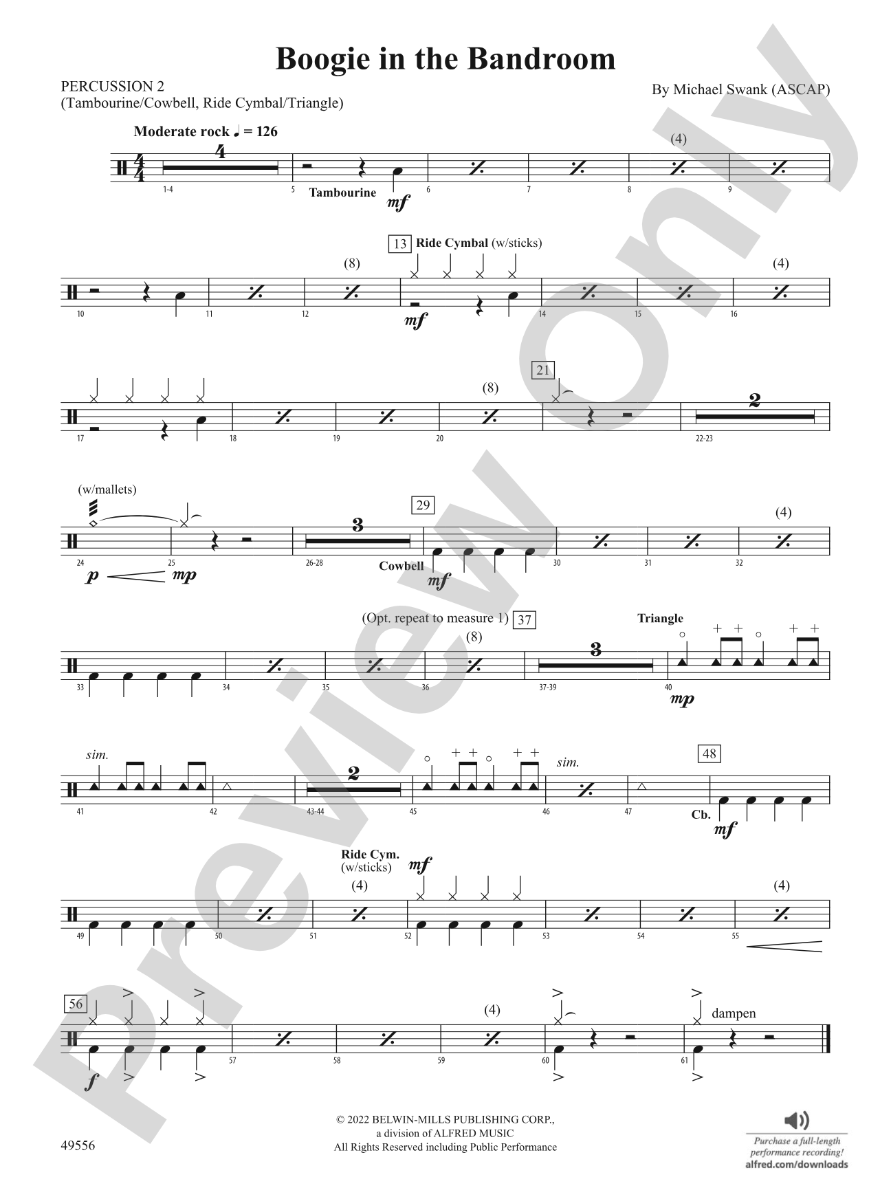 Boogie in the Bandroom: 2nd Percussion