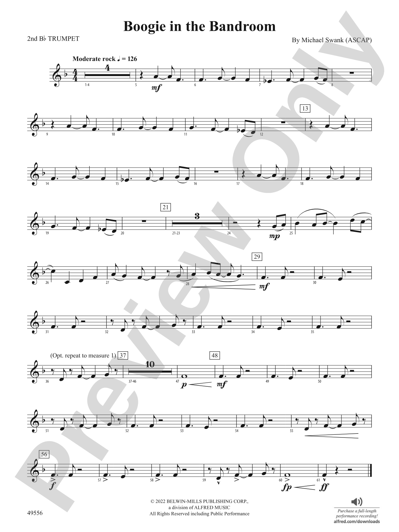 Boogie in the Bandroom: 2nd B-flat Trumpet