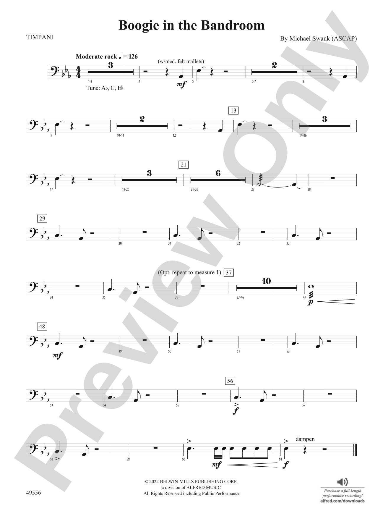 Boogie in the Bandroom: Timpani
