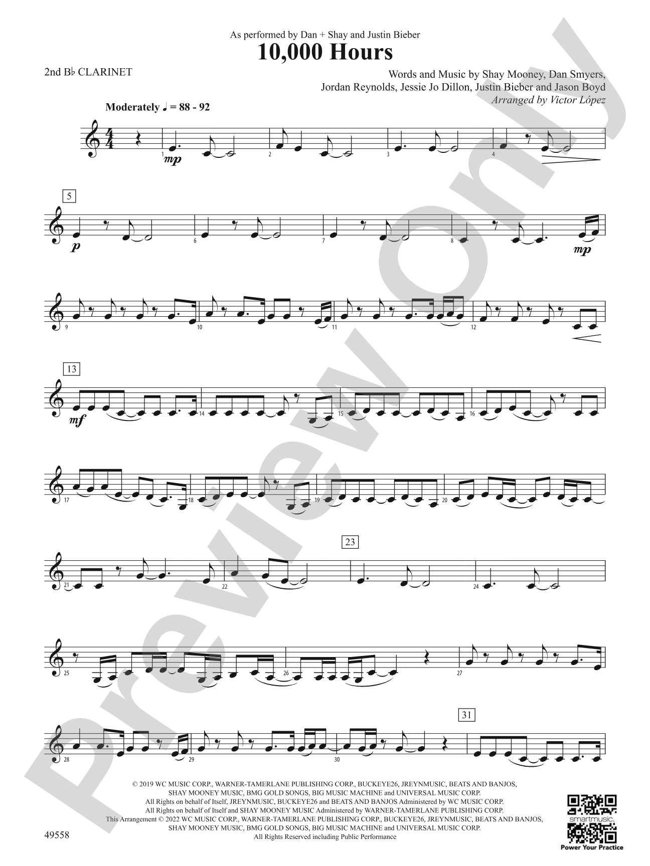 10,000 Hours: 2nd B-flat Clarinet