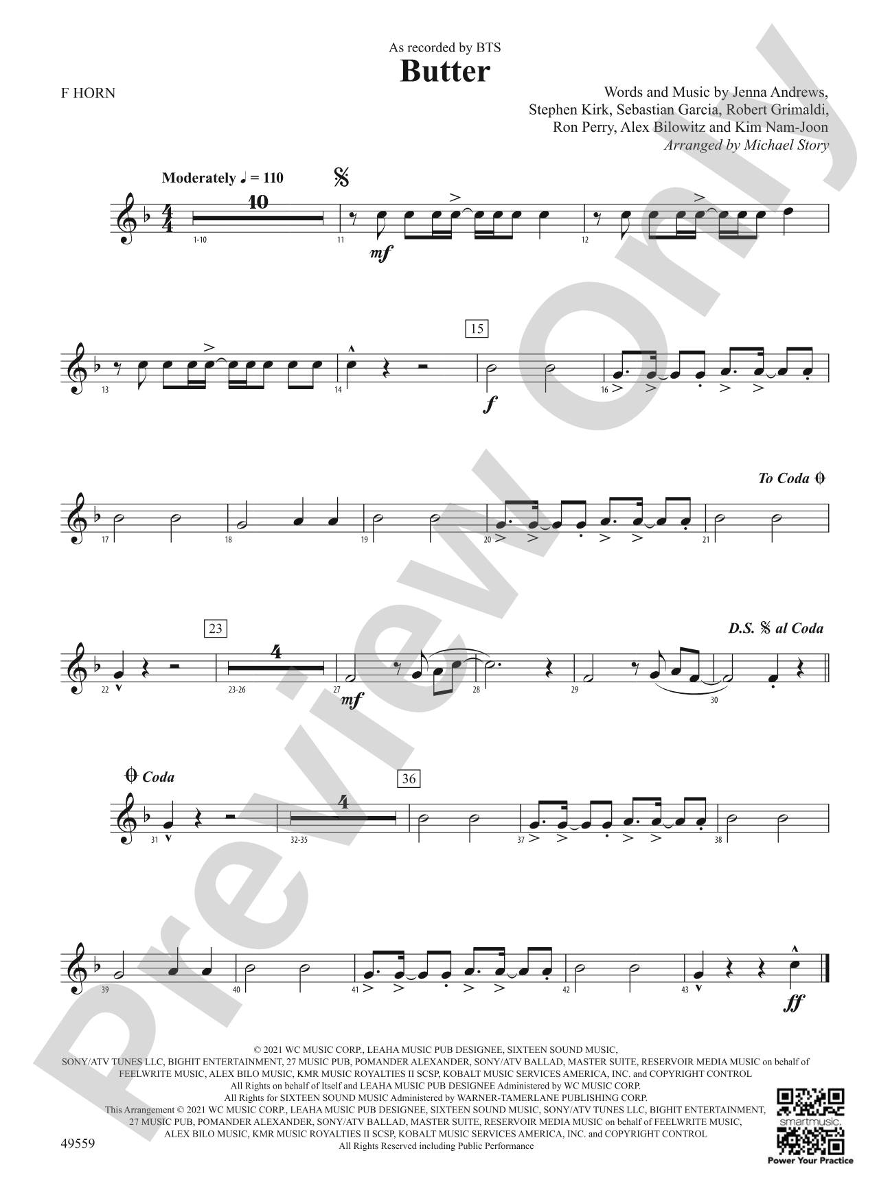 Butter: 1st F Horn