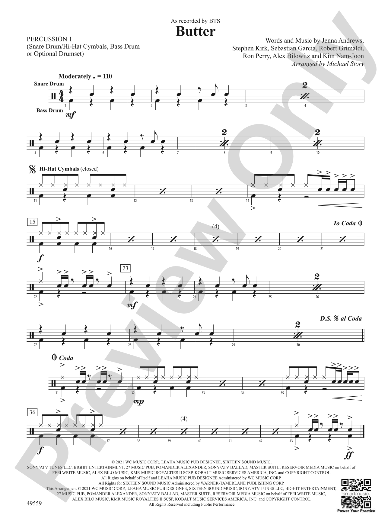 Butter: 1st Percussion