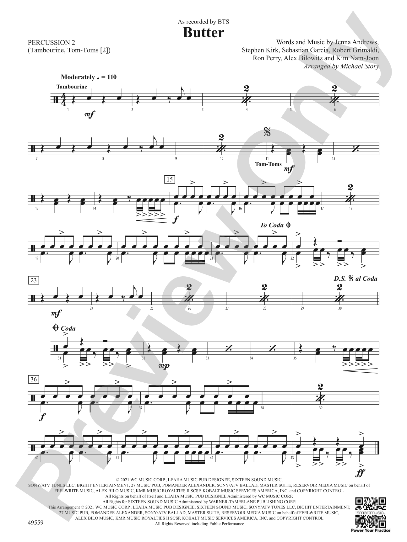 Butter: 2nd Percussion