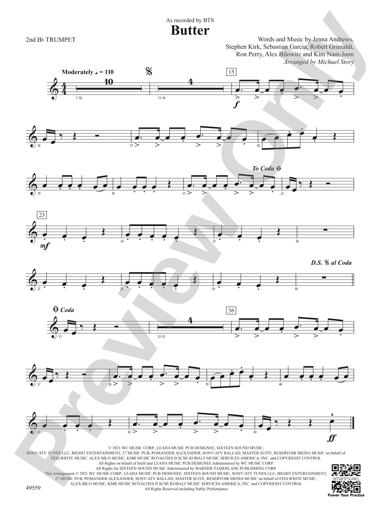 Butter: 2nd B-flat Trumpet