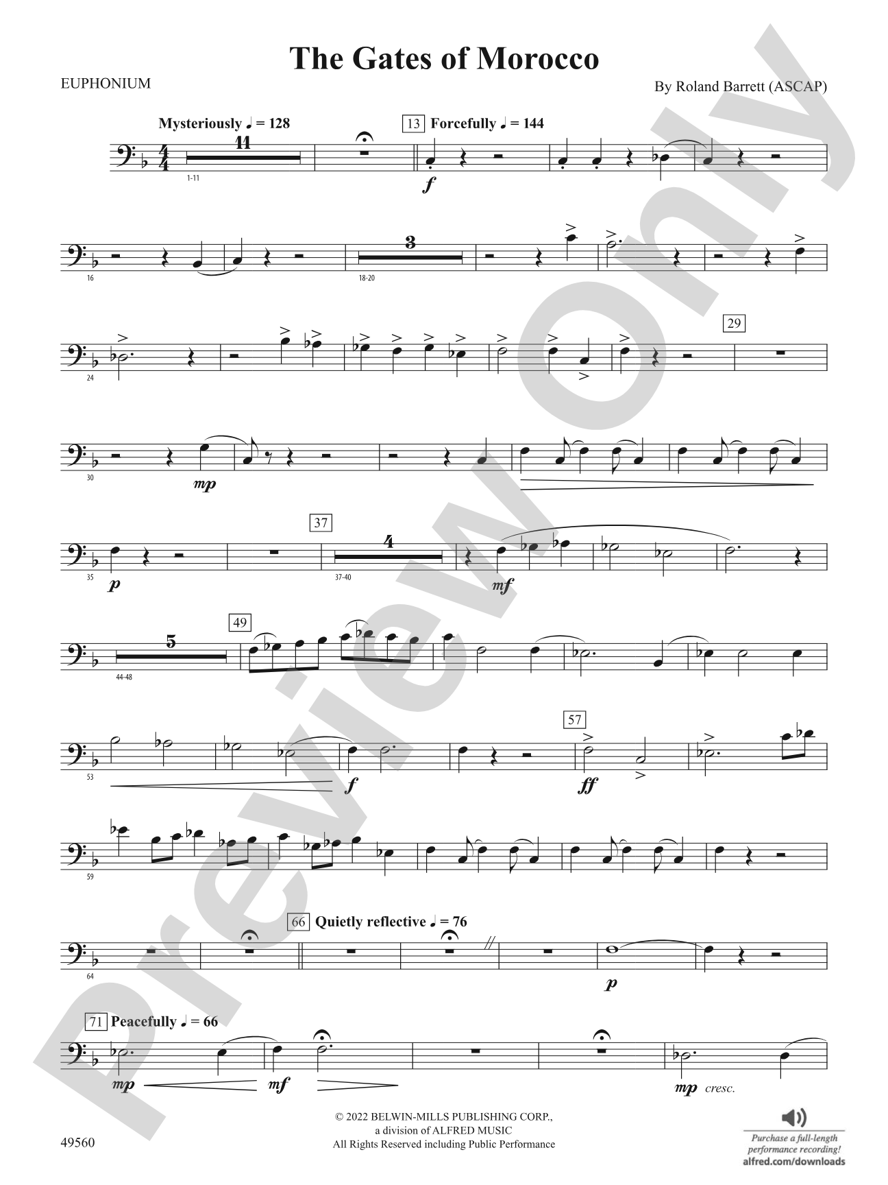 The Gates of Morocco: Baritone B.C.
