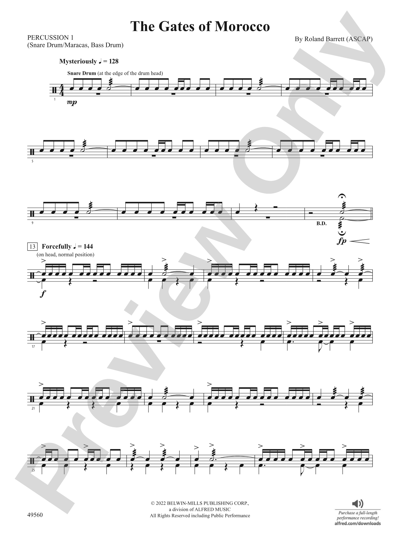 The Gates of Morocco: 1st Percussion
