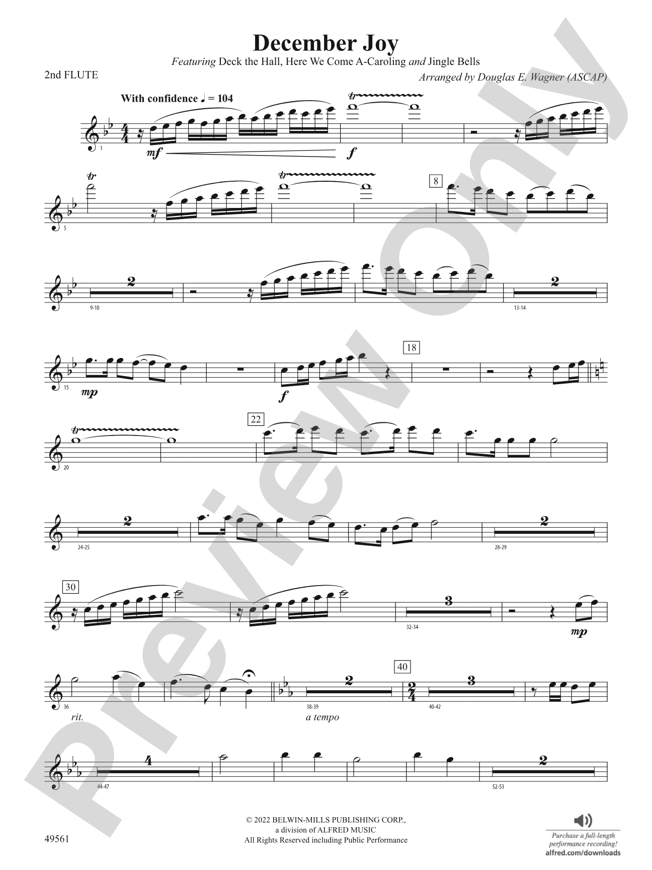 December Joy: 2nd Flute