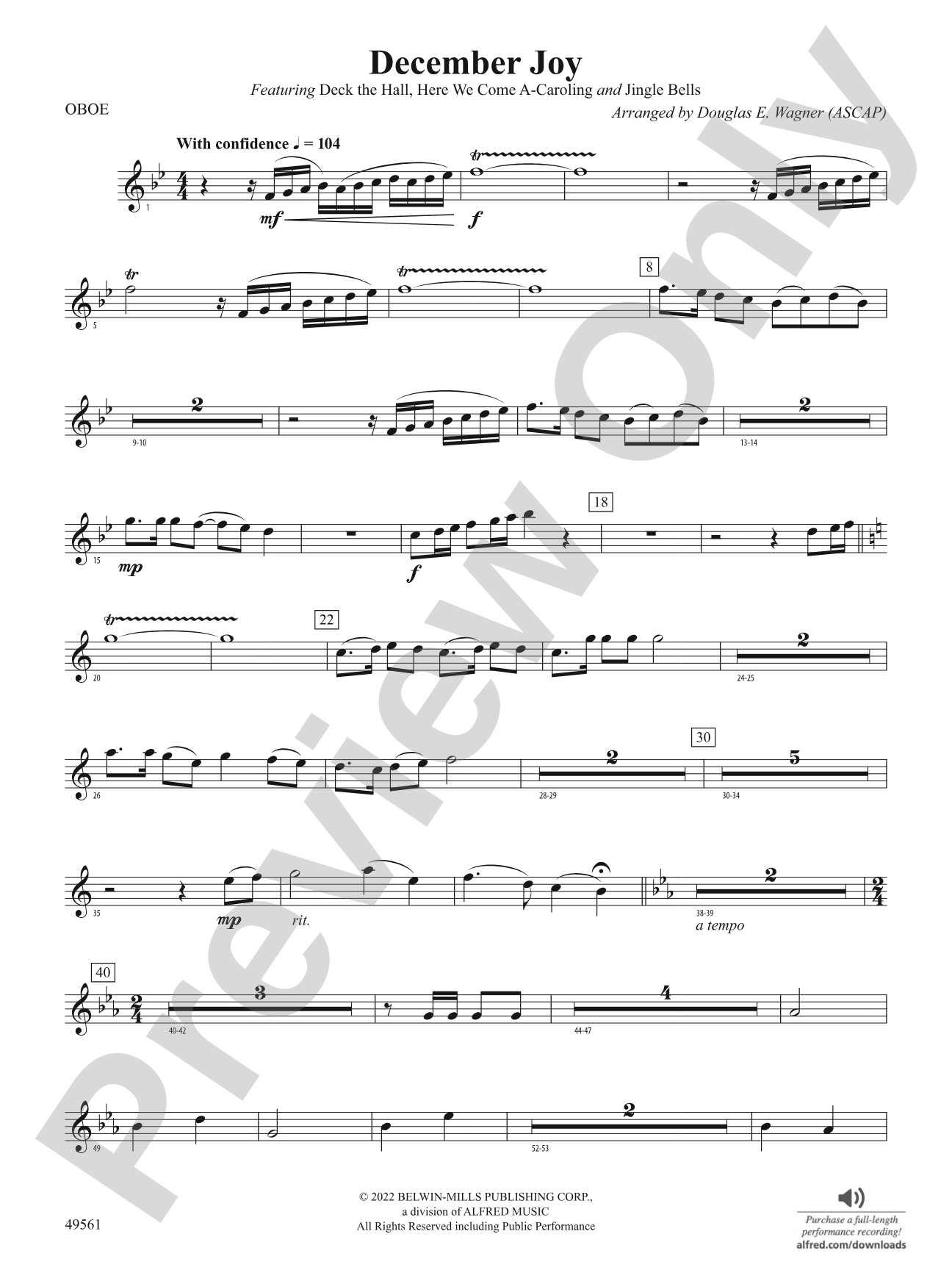 December Joy: Oboe