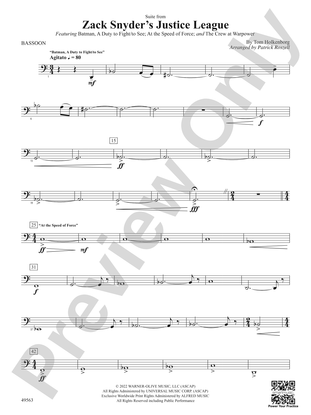 Suite from Zack Snyder's Justice League: Bassoon