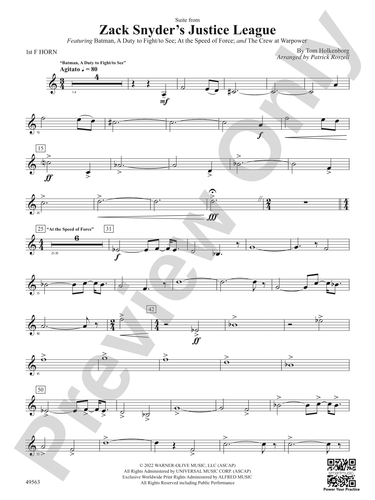 Suite from Zack Snyder's Justice League: 1st F Horn