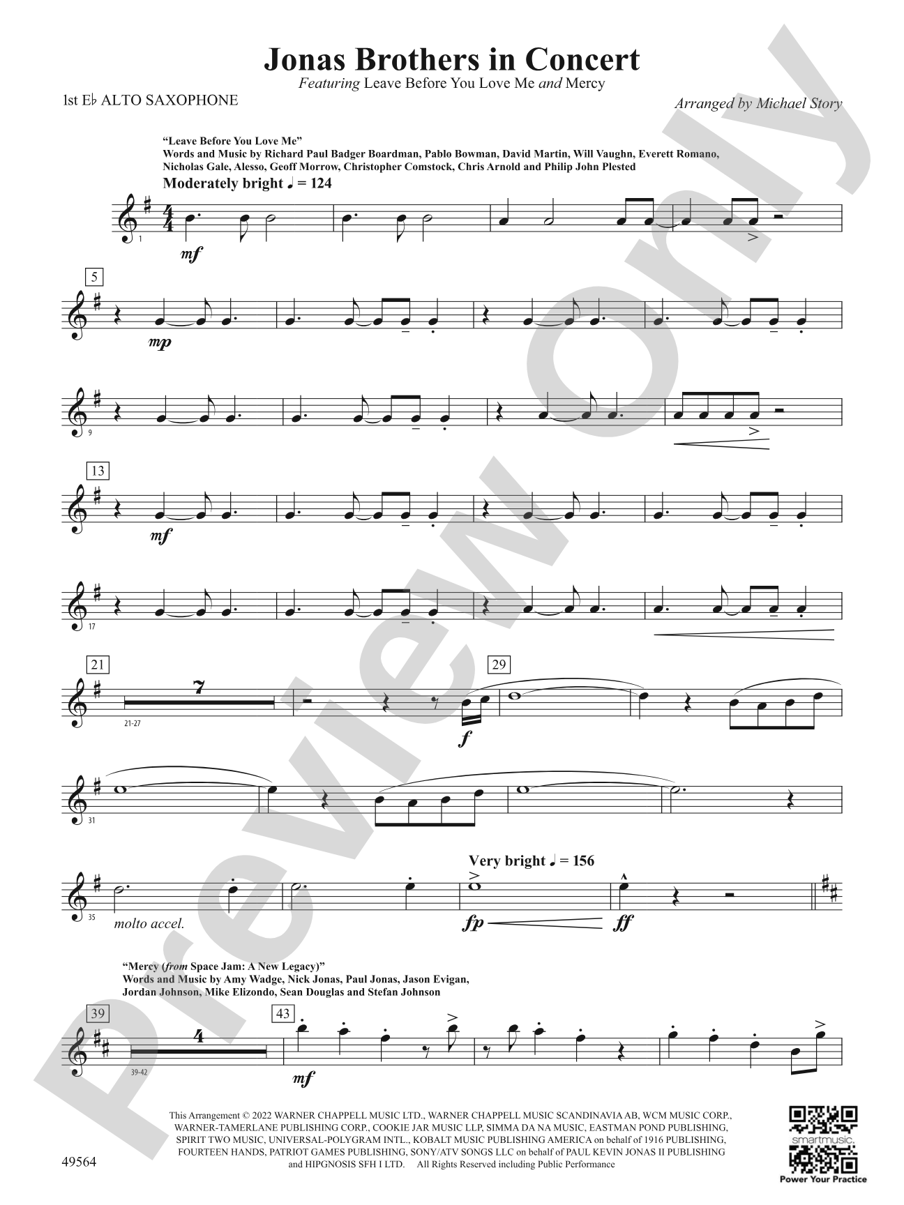 Jonas Brothers in Concert: E-flat Alto Saxophone