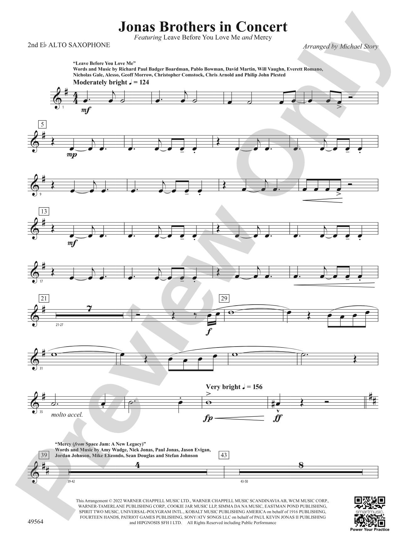 Jonas Brothers in Concert: 2nd E-flat Alto Saxophone