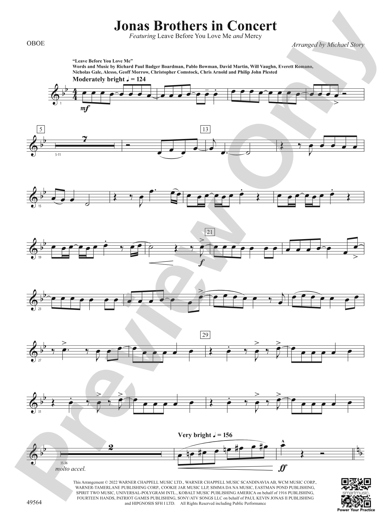 Jonas Brothers in Concert: Oboe
