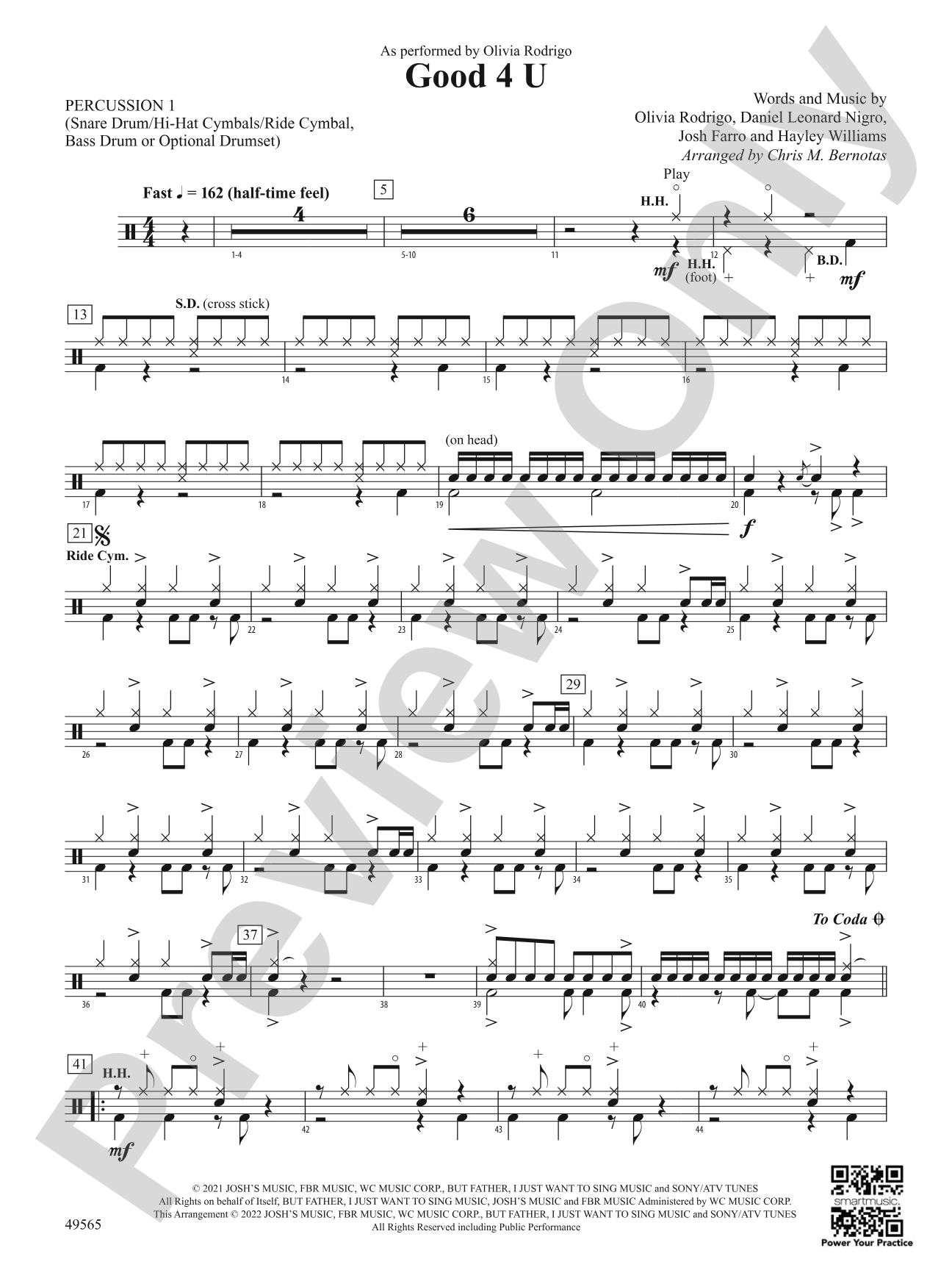 Good 4 U: 1st Percussion