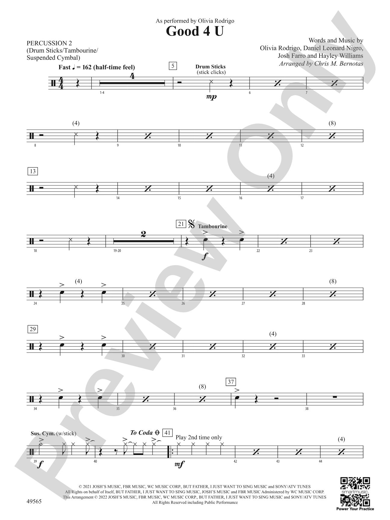 Good 4 U: 2nd Percussion