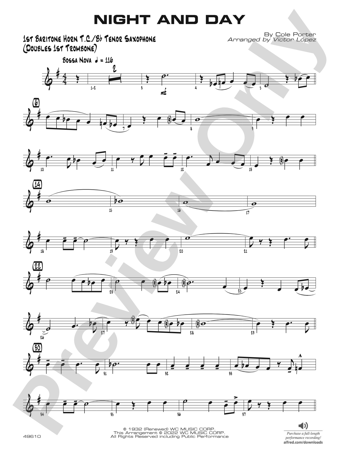 Night and Day: Baritone T.C.