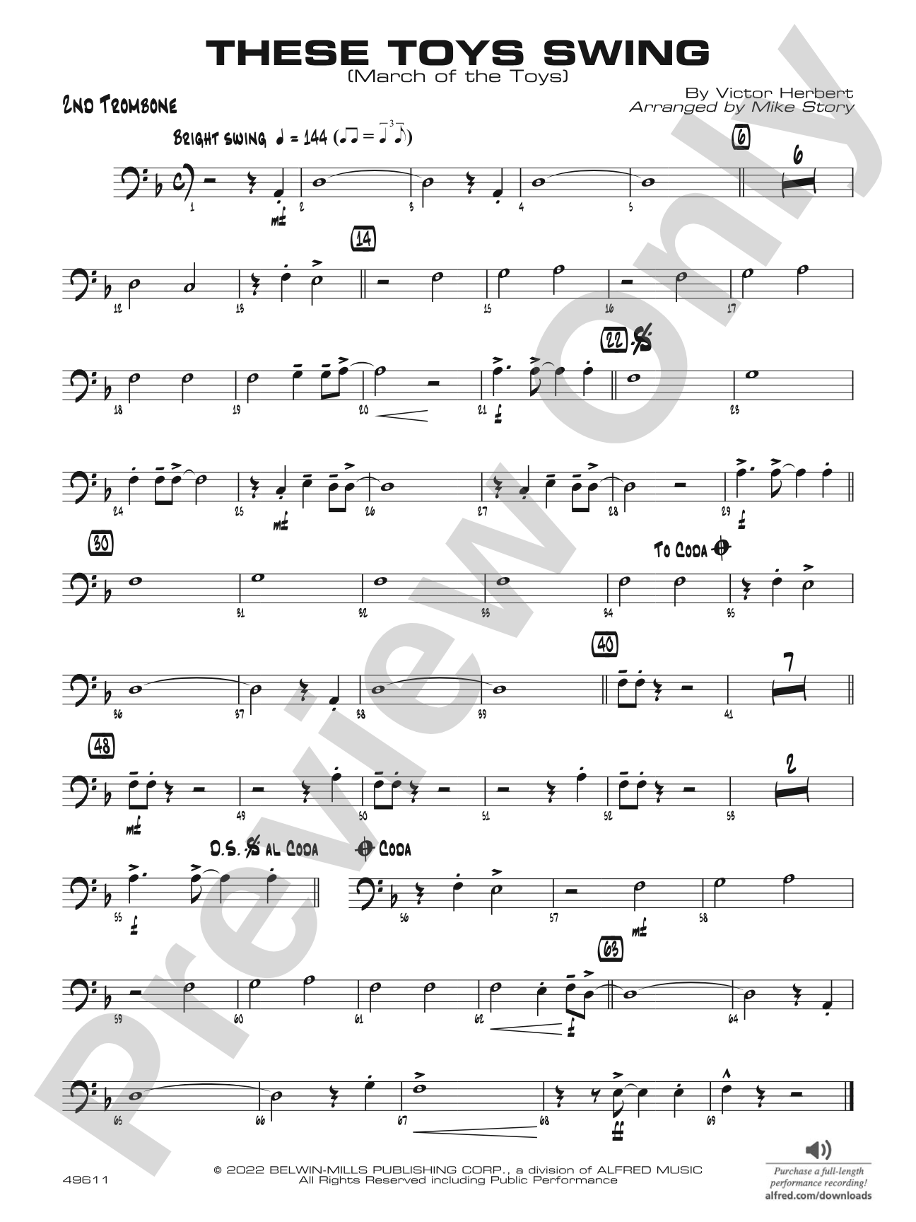 These Toys Swing: 2nd Trombone