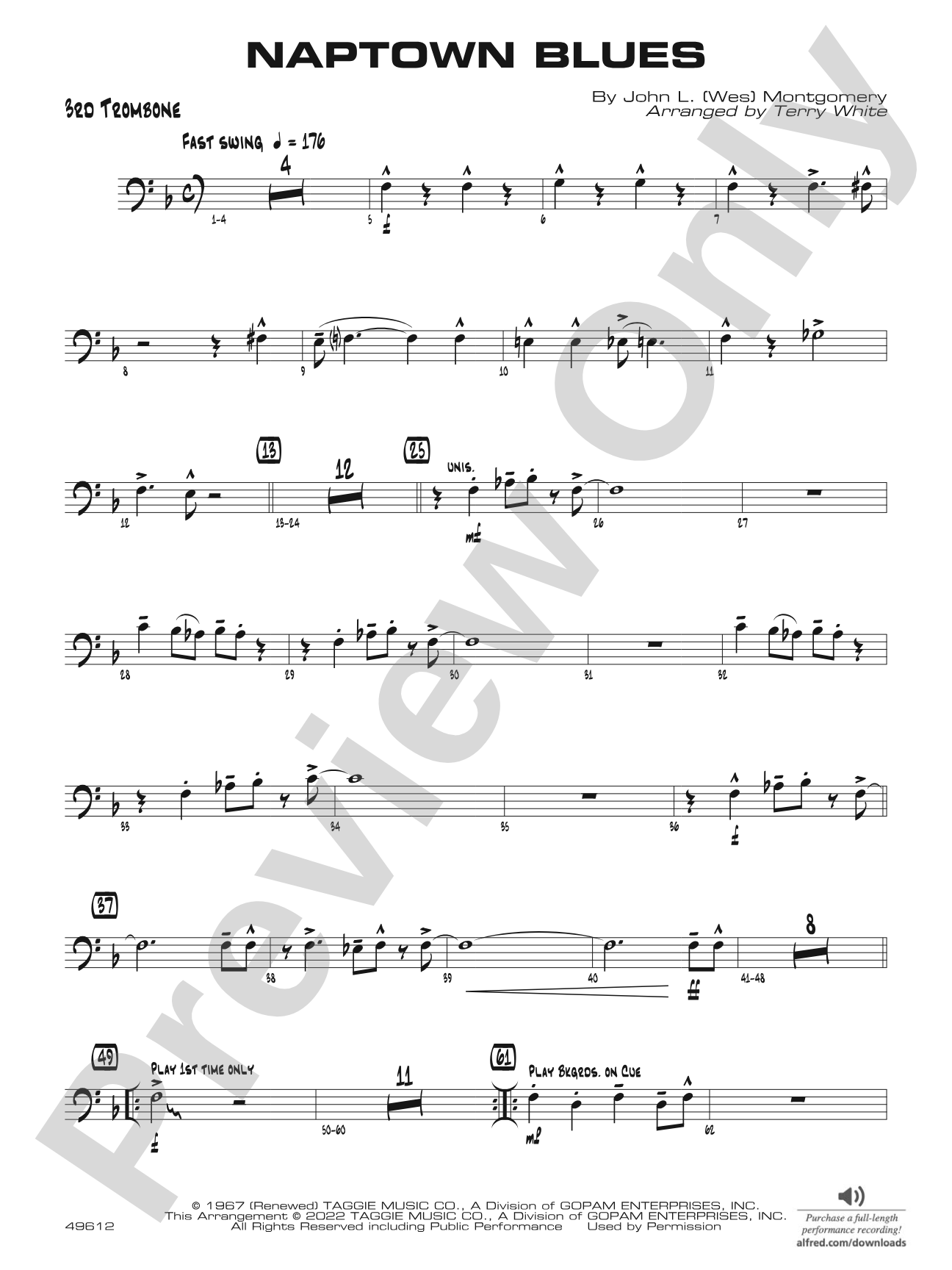 Naptown Blues: 3rd Trombone