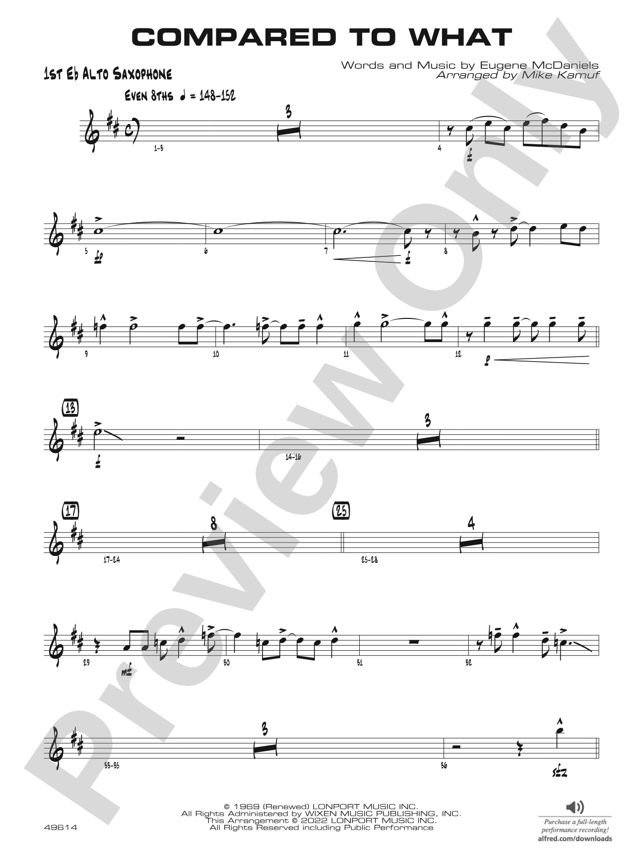 Compared to What: E-flat Alto Saxophone