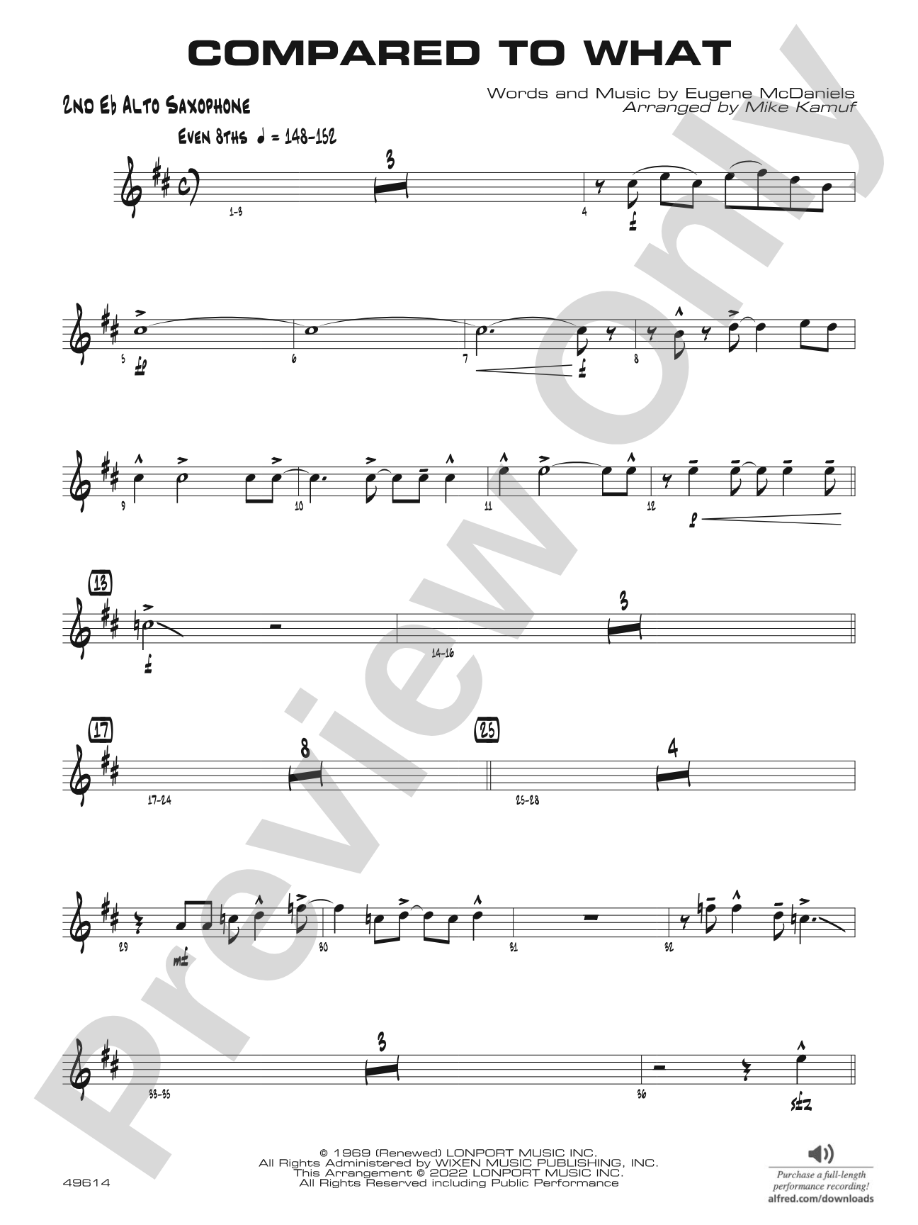 Compared to What: 2nd E-flat Alto Saxophone