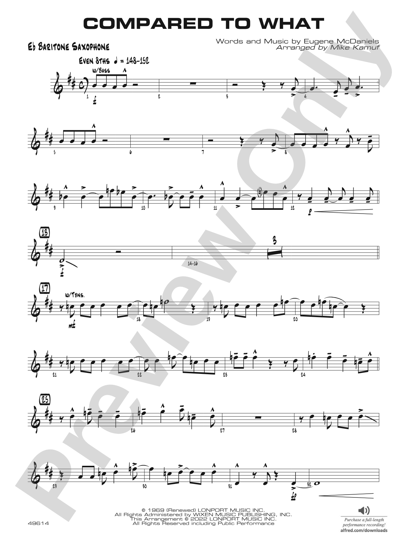 Compared to What: E-flat Baritone Saxophone