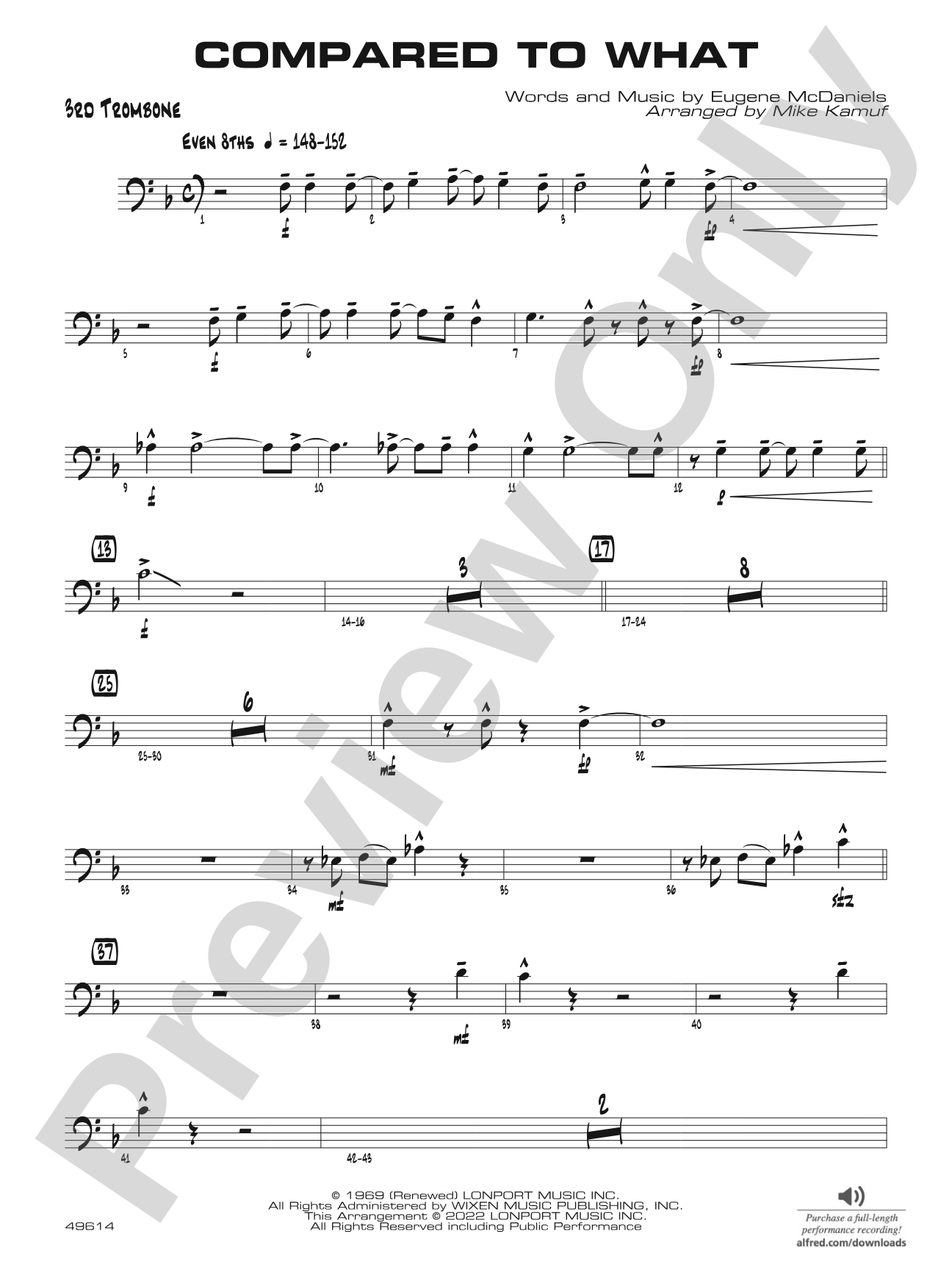 Compared to What: 3rd Trombone