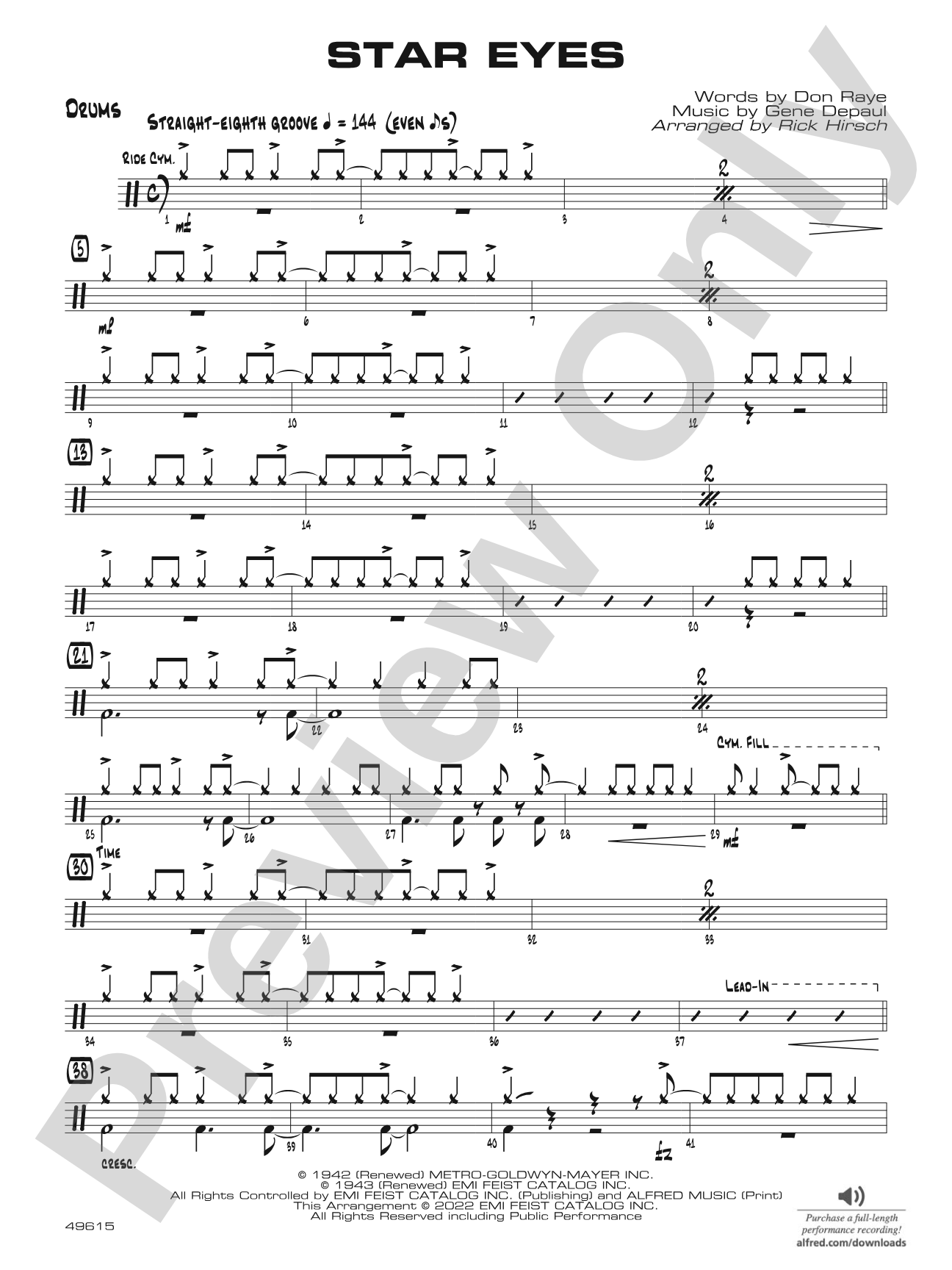 Star Eyes: Drums
