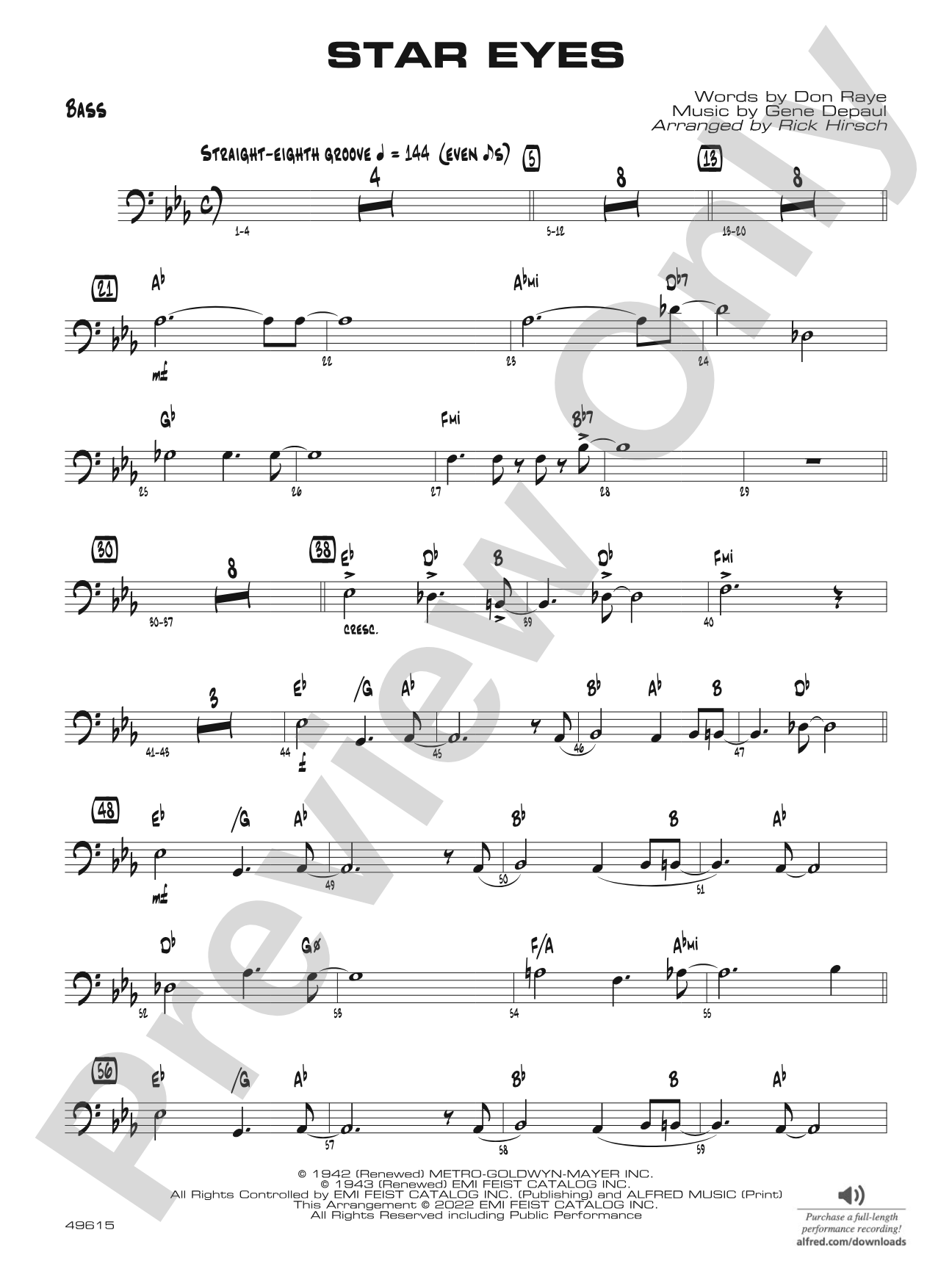 Star Eyes: String Bass