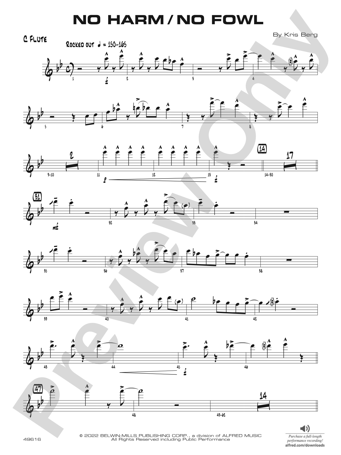 No Harm / No Fowl: Flute