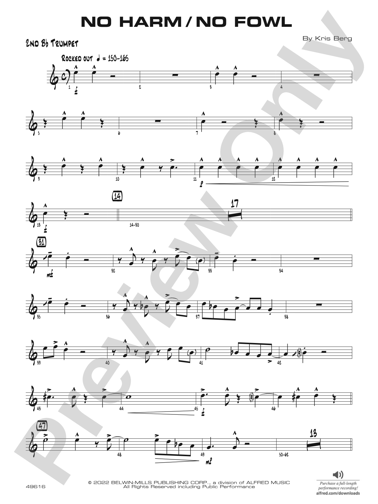No Harm / No Fowl: 2nd B-flat Trumpet