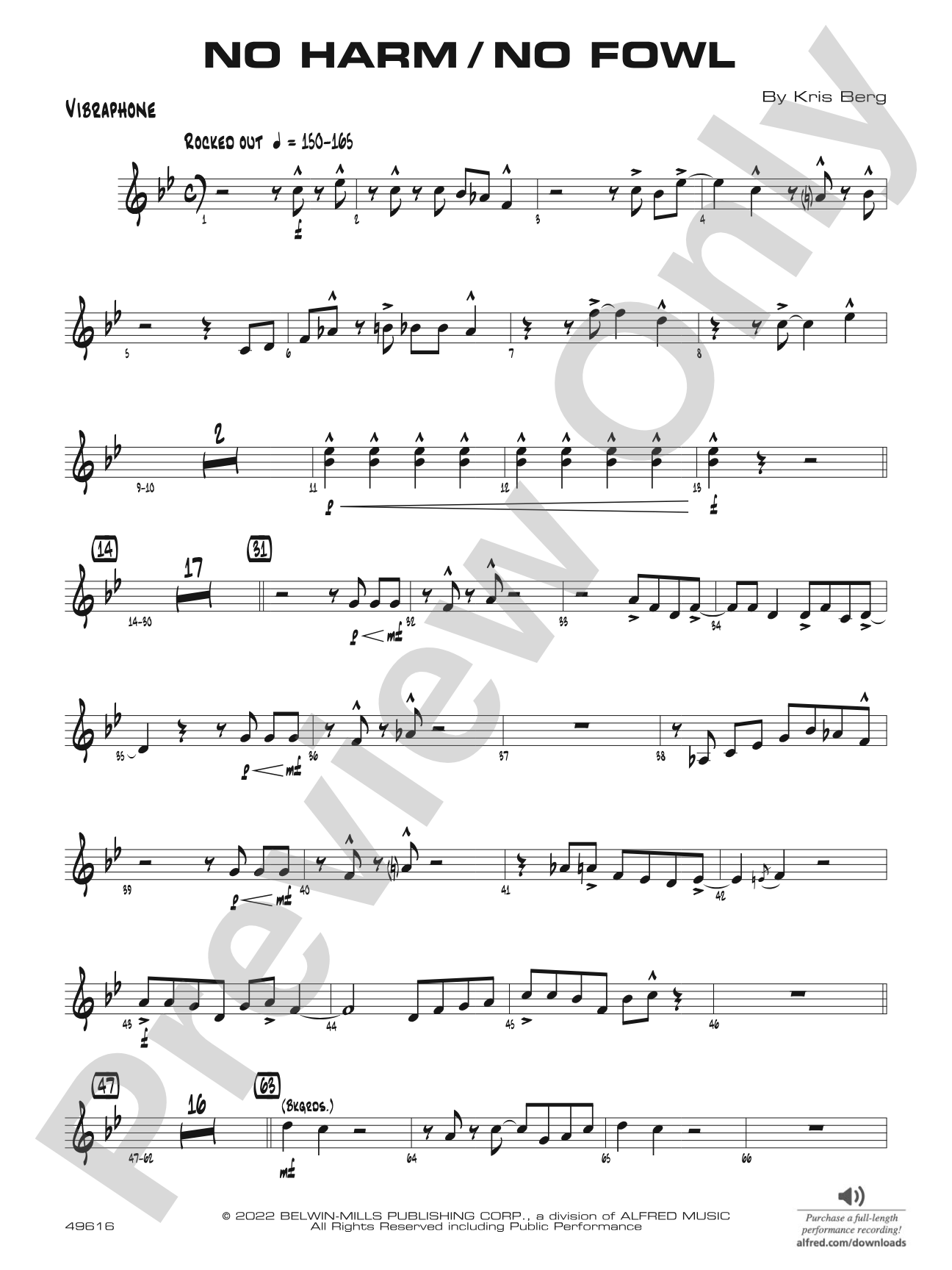No Harm / No Fowl: Vibraphone