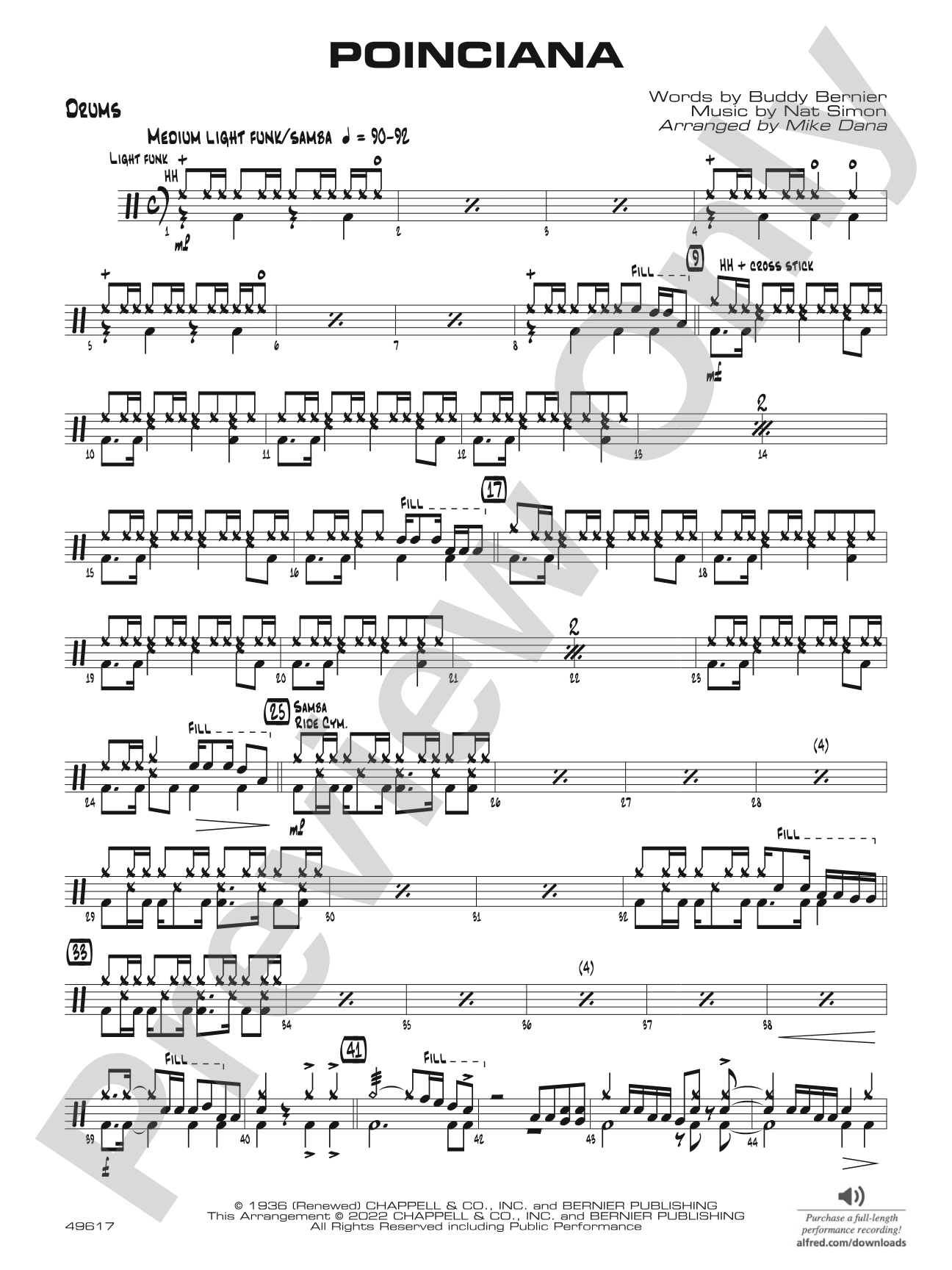 Poinciana: Drums